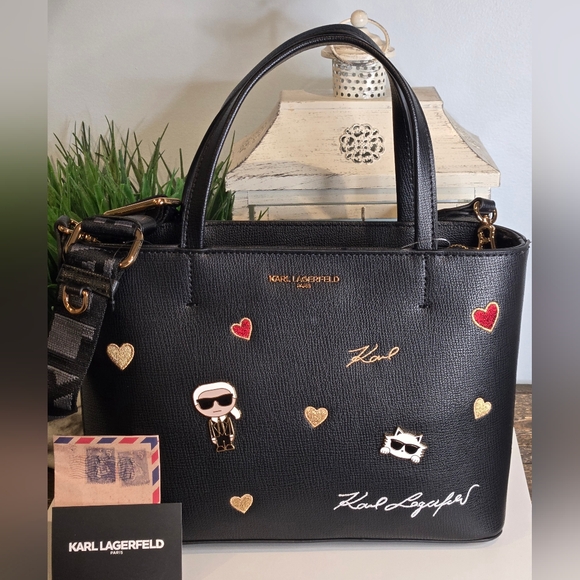 Karl Lagerfeld Handbags - Karl Lagerfeld Maybelle Black Tote Bag